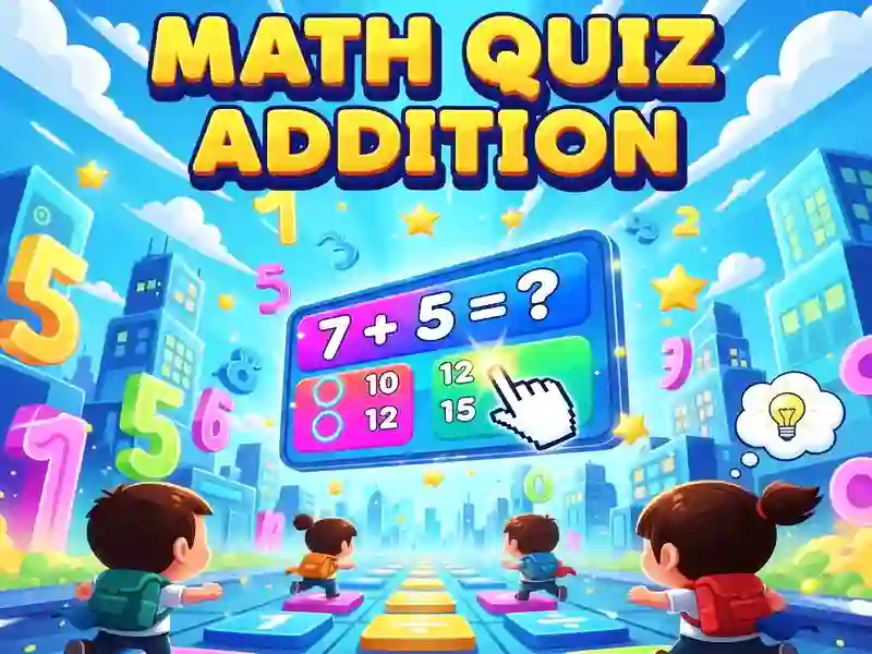 Logħba Math Quiz Addition onlajn