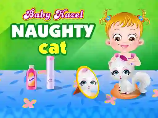 Logħba Baby Hazel - naughty cat onlajn