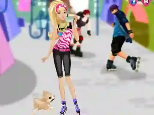 Logħba Barbie on roller skates onlajn
