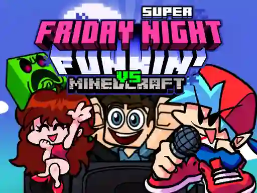 Logħba Super Friday Night Funkin Vs Minecraft onlajn