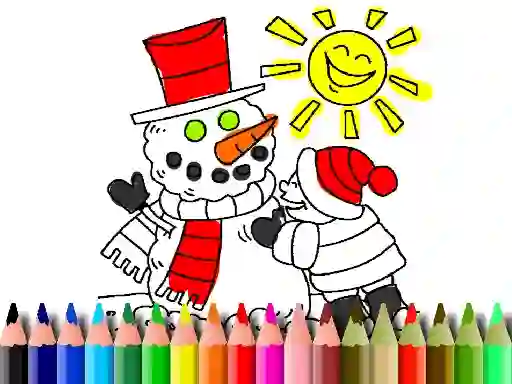 Logħba Back To School: Winter Time Coloring onlajn