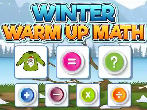 Logħba Winter Warm Up Math onlajn