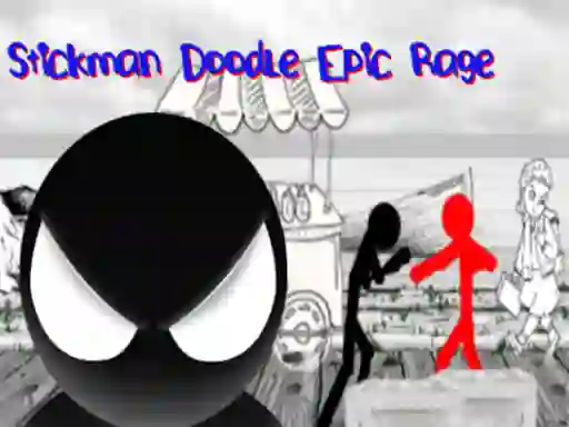 Logħba Stickman Doodle Epic Rage onlajn