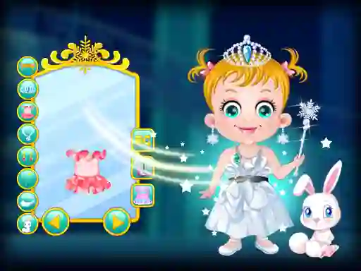 Logħba Baby Hazel Ice Princess Dressup onlajn