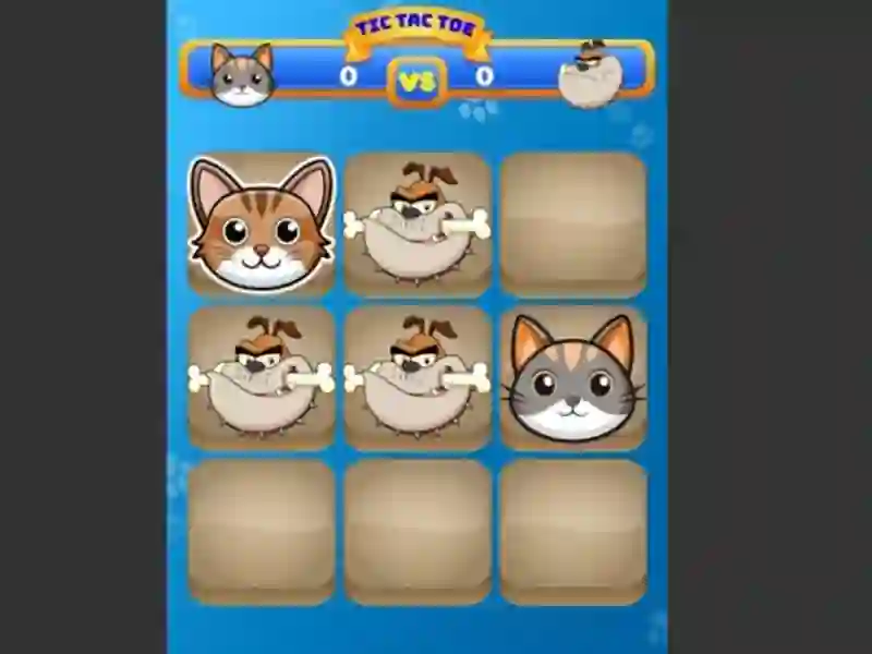 Logħba Tic Tac Toe Cat onlajn