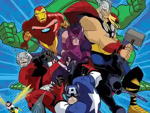 Logħba Avengers Coloring onlajn