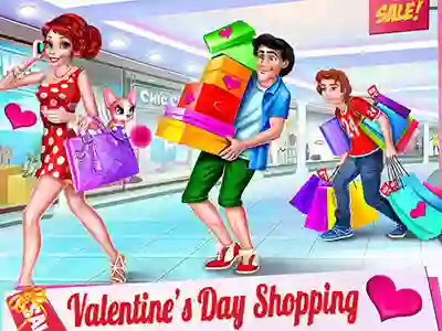 Logħba Valentine's Day Shopping onlajn
