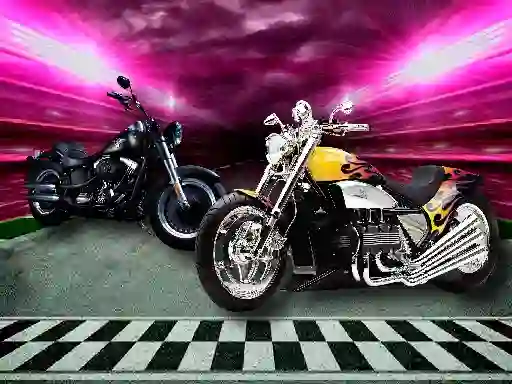 Logħba Motorbike Puzzle Challenge onlajn