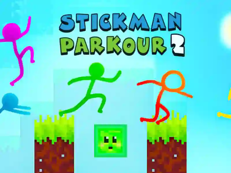 Logħba Stickman Parkour 2 onlajn
