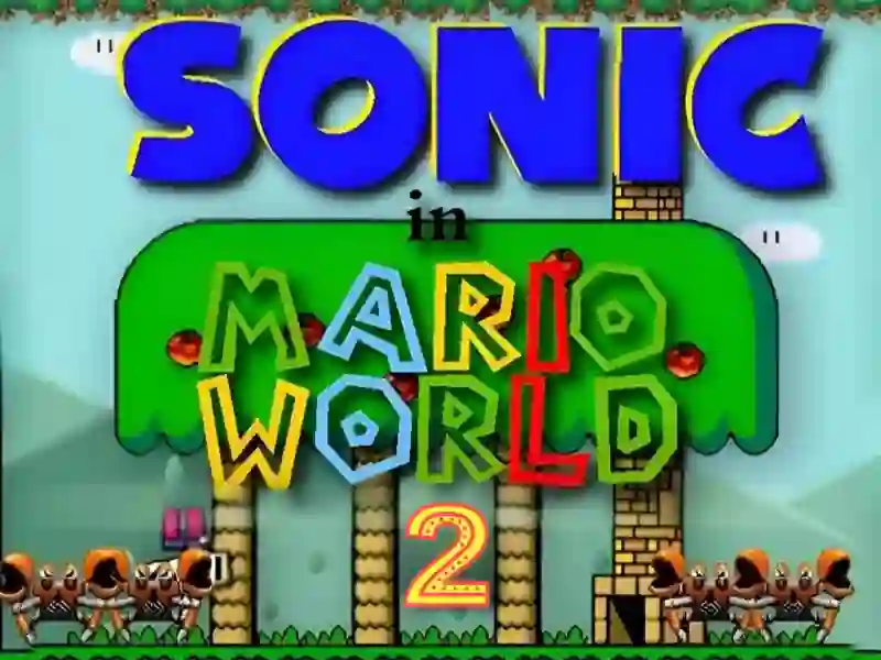 Logħba Sonic in Mario World 2 onlajn