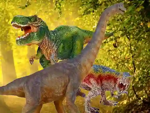 Logħba World Of Dinosaurs Jigsaw onlajn