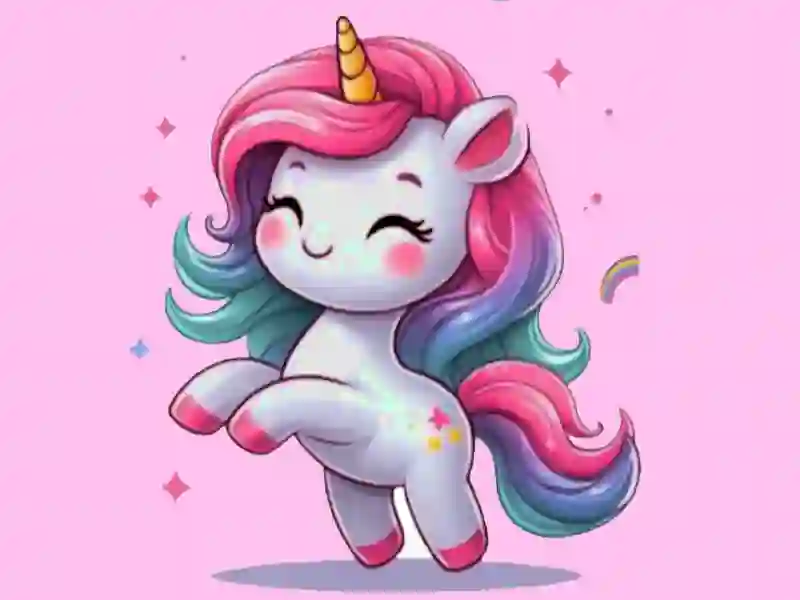 Logħba Unicorn Coloring Challenge onlajn