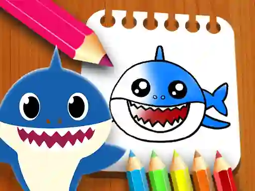Logħba Baby Shark Coloring Book onlajn