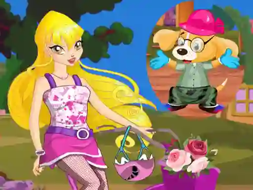 Logħba Winx Stella and Puppy onlajn