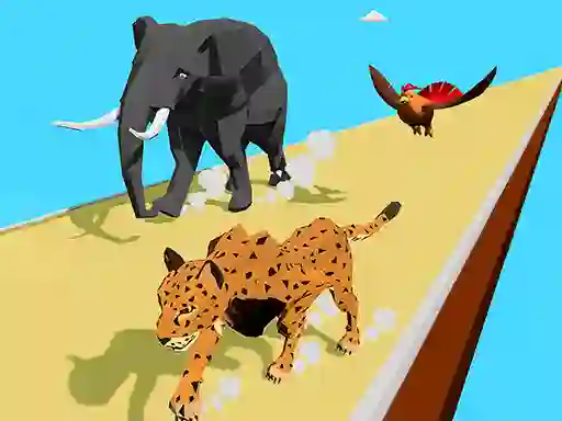 Logħba Animal Transform Race 3D onlajn