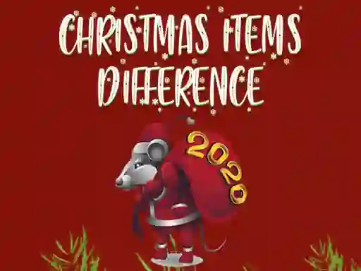 Logħba Christmas Items Differences onlajn