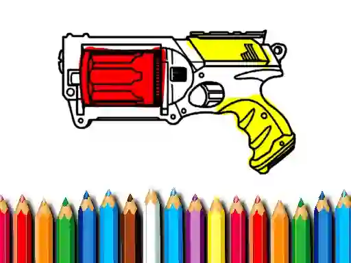 Logħba Back To School: Nerf Coloring Book onlajn