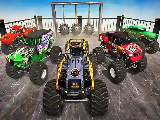 Logħba Monster Truck Impossible Stunt Track onlajn