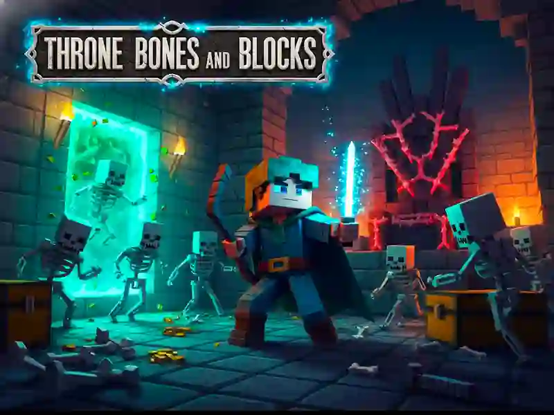 Logħba Throne Bones And Blocks onlajn