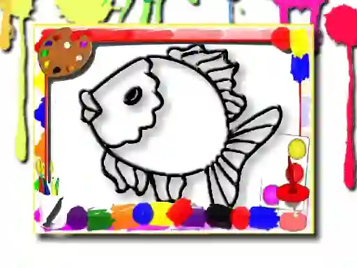 Logħba Fish Coloring Book onlajn