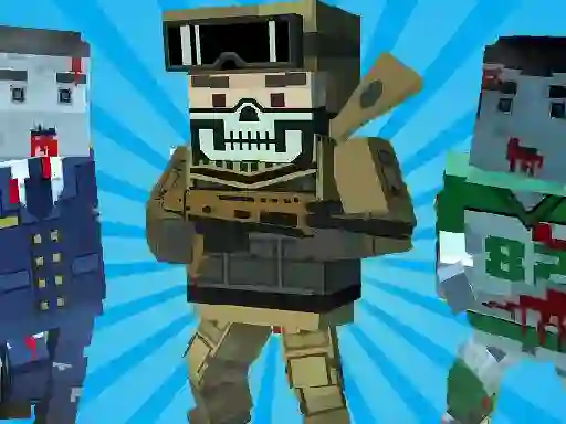 Logħba Blocky Shooting Arena 3D Pixel onlajn