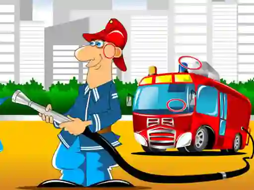 Logħba Fire Trucks Differences onlajn