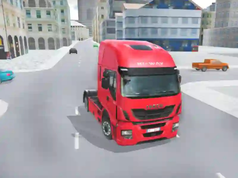 Logħba City Driving Truck Simulator 3d onlajn
