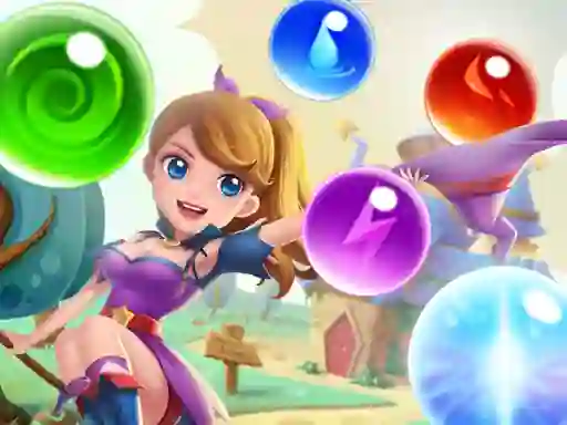 Logħba Magical Saga Bubble Witch Shooter onlajn