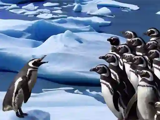 Logħba Penguins Slide onlajn