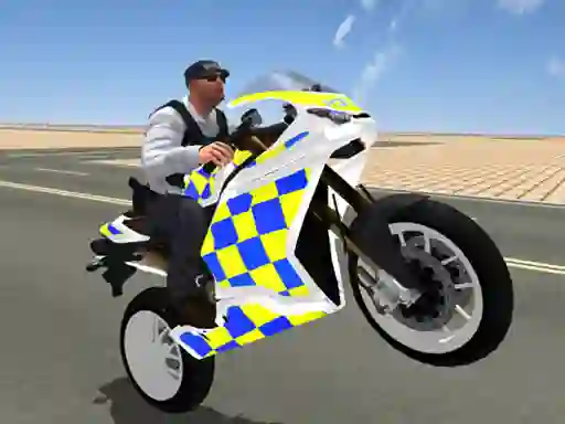 Logħba Super Stunt Police Bike Simulator 3D onlajn