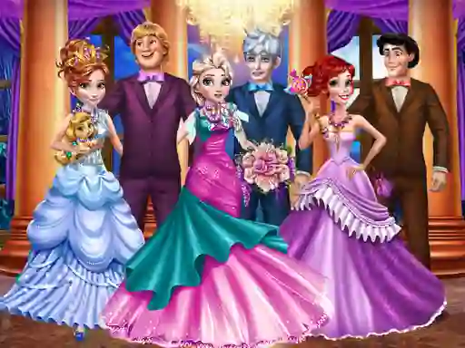 Logħba Princesses Castle Ball onlajn