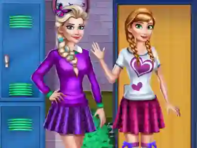 Logħba Princesses College Looks onlajn