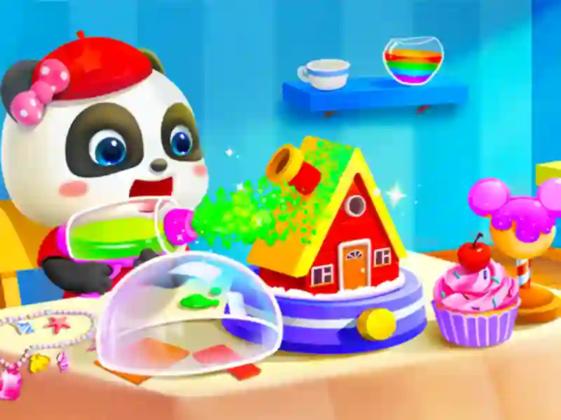 Logħba Baby Panda Kids Crafts DIY onlajn