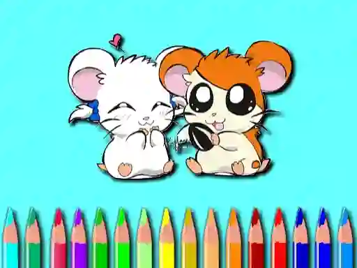 Logħba Hamster Coloring Book onlajn