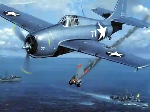 Logħba Aviation Art Air Combat Puzzle onlajn