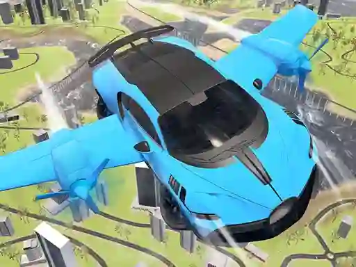 Logħba Real Sports Flying Car 3d onlajn