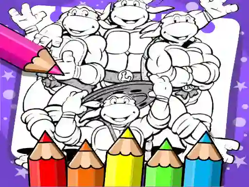 Logħba Ninja Turtle Coloring Book onlajn
