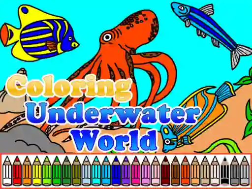 Logħba Coloring Underwater World onlajn