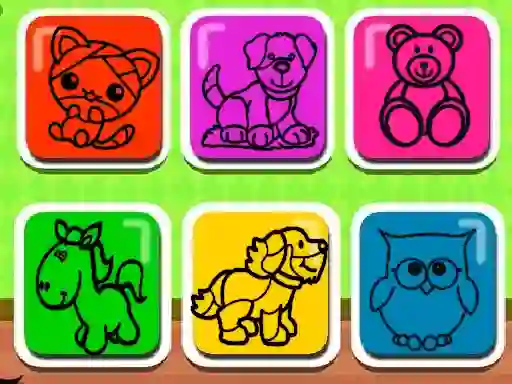 Logħba Easy Kids Coloring Game onlajn