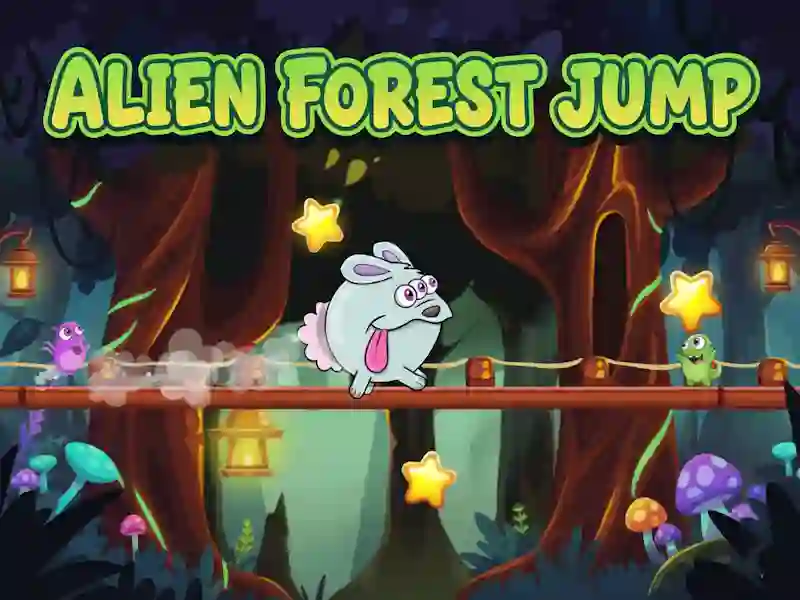 Logħba Alien Forest Jump onlajn