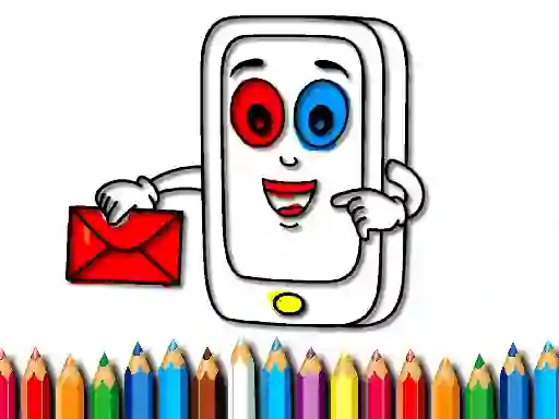 Logħba Mobile Phone Coloring Book onlajn