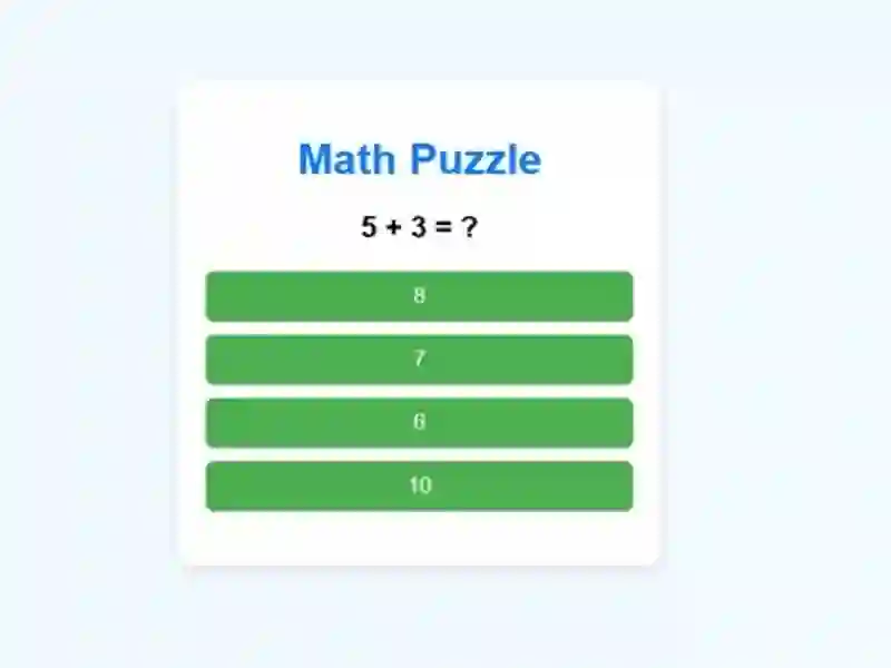 Logħba Math Puzzle onlajn