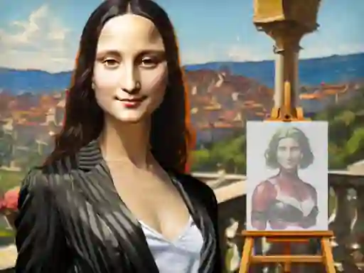 Logħba Mona Lisa Fashion Experiments onlajn