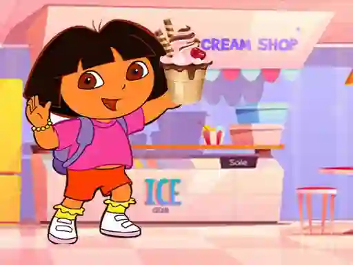 Logħba Ice Cream Maker With Dora onlajn