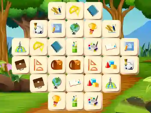 Logħba School Mahjong Deluxe onlajn