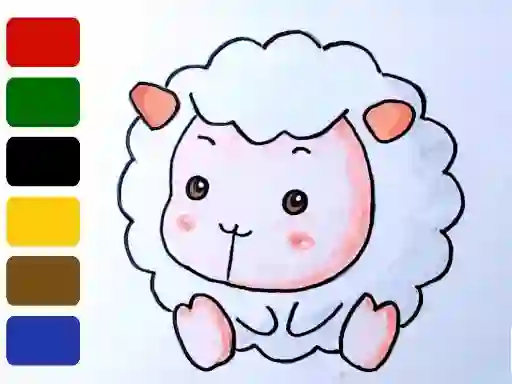 Logħba Baby sheep ColoringBook onlajn