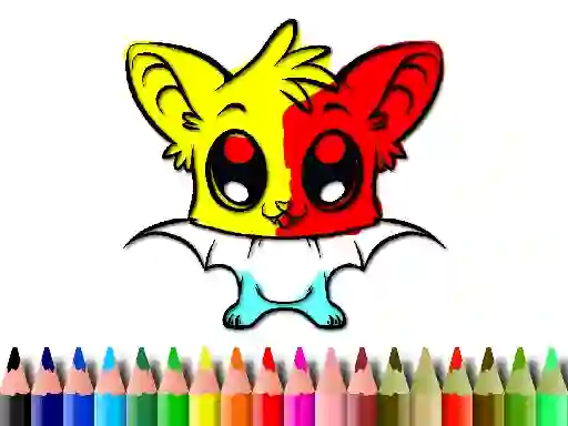 Logħba Cute Bat Coloring Book onlajn