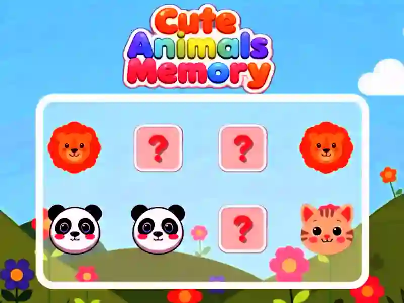 Logħba Cute Animals Memory onlajn
