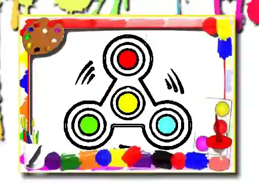 Logħba Fidget Spinner Coloring Book onlajn