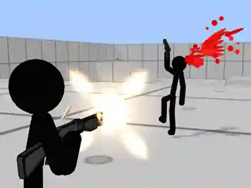 Logħba Stickman Gun Shooter 3D onlajn